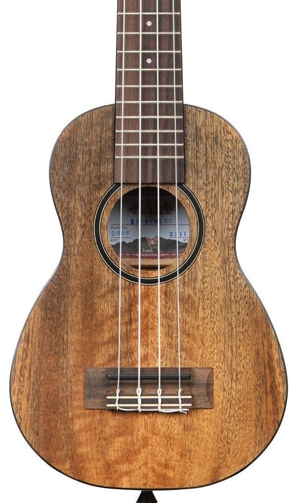 Kala Curly Mango Long Neck Ukulele - Soprano
