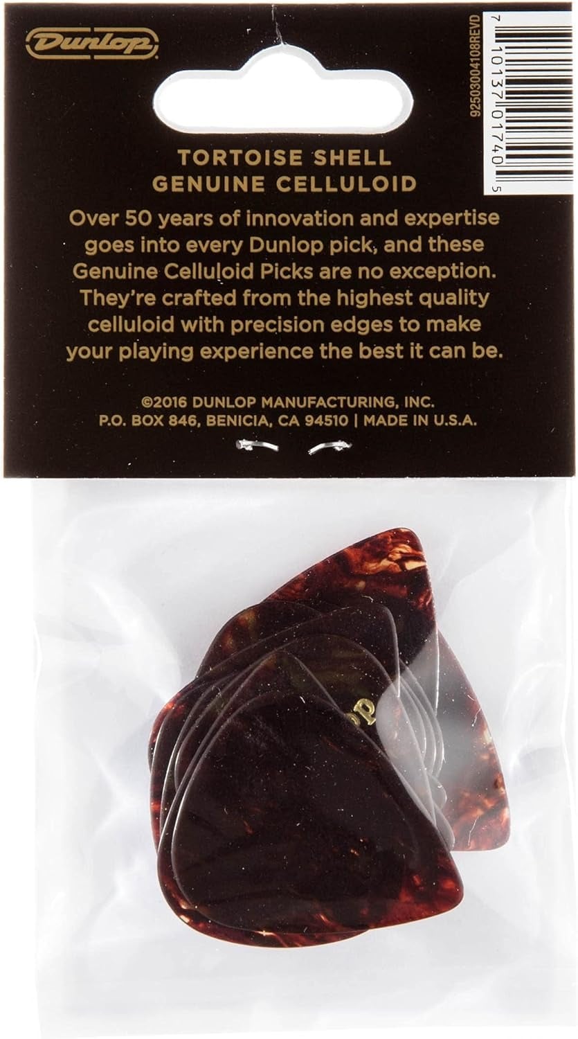 Dunlop Celluloid Tortoise Shell Pick Pack (12-Pack) - Medium 2