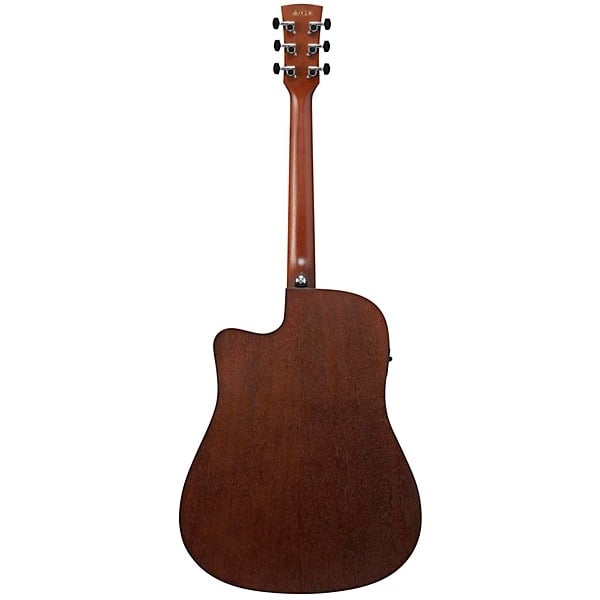 Ibanez PF54CEWKH Acoustic Electric Guitar - Open Pore Weathered Black 6