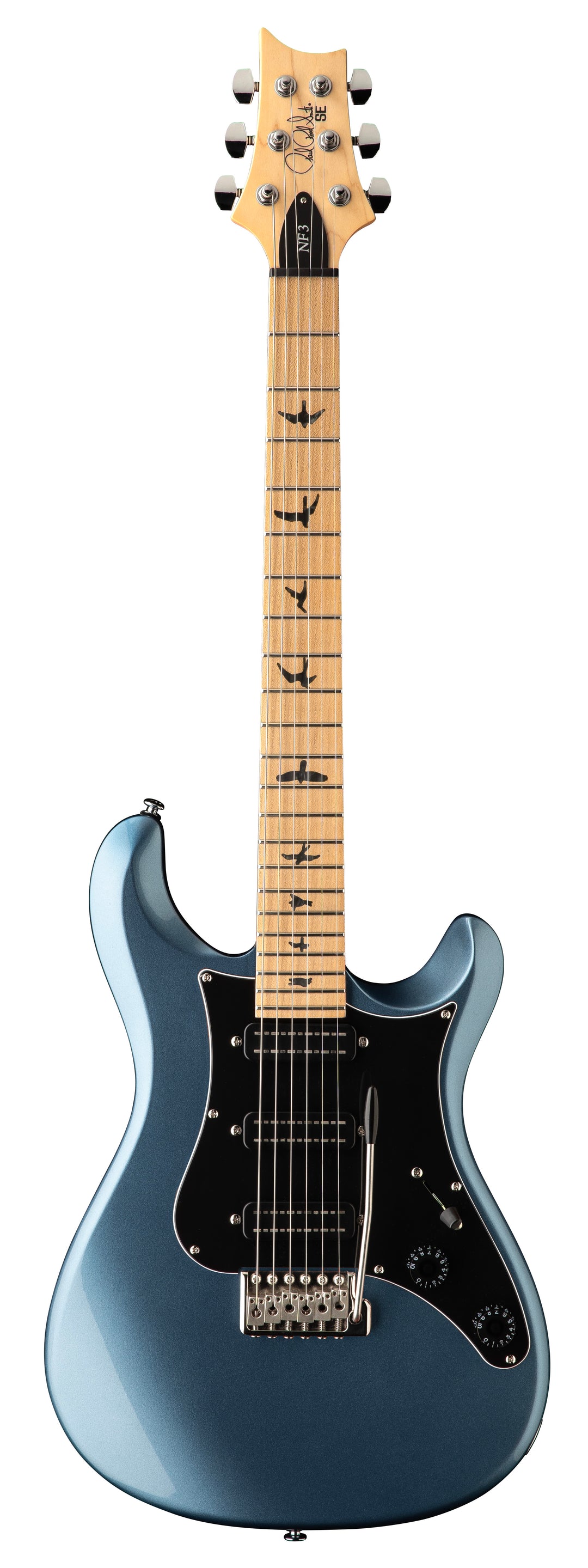 PRS SE NF3 Electric Guitar - Ice Blue Metallic With Maple Fretboard 4