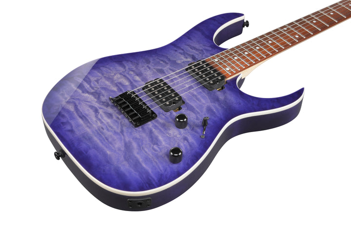 Ibanez RG421QMCBB Standard Electric Guitar - Cerulean Blue Burst