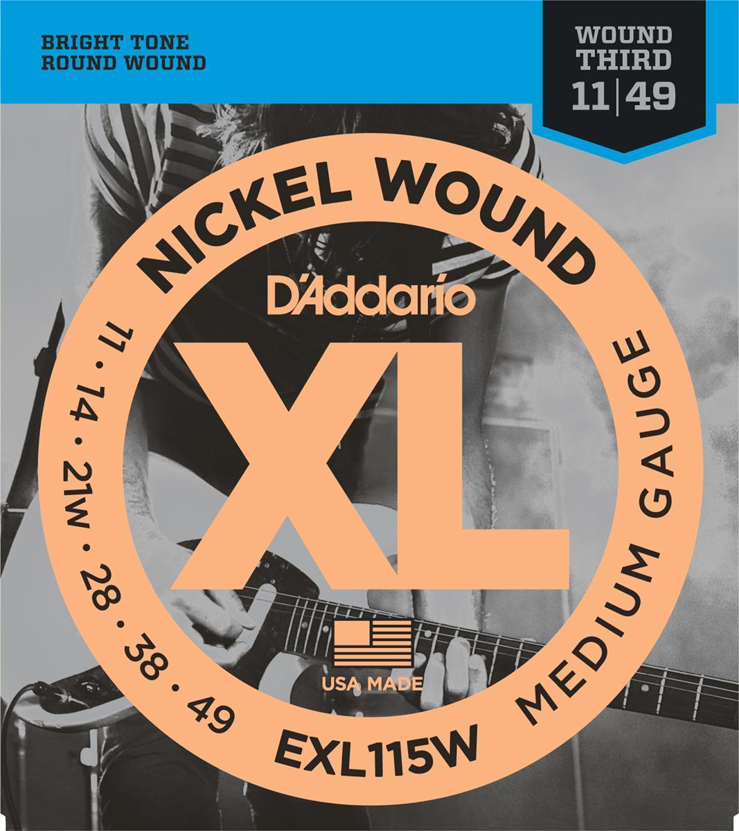 D'Addario EXL115W Electric Medium 11-49