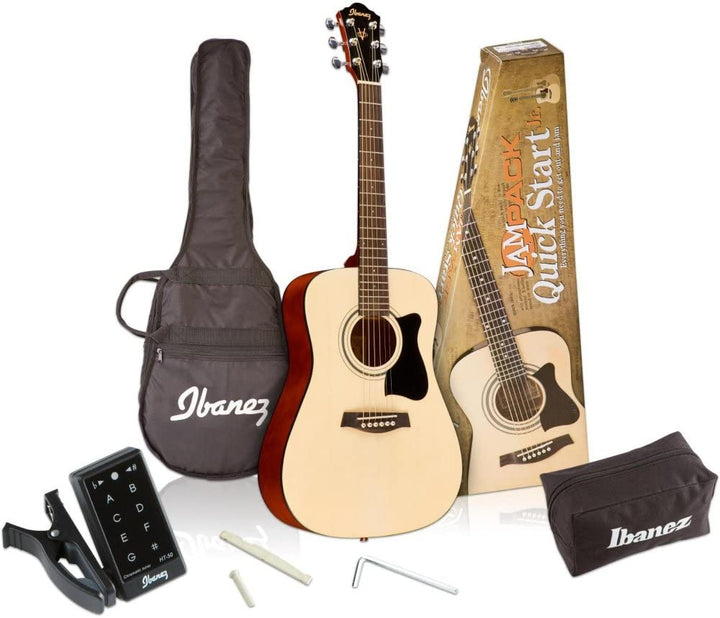 Ibanez IJV30 3/4 Size Acoustic JamPack Guitar Package Includes Gigbag, Tuner and More!