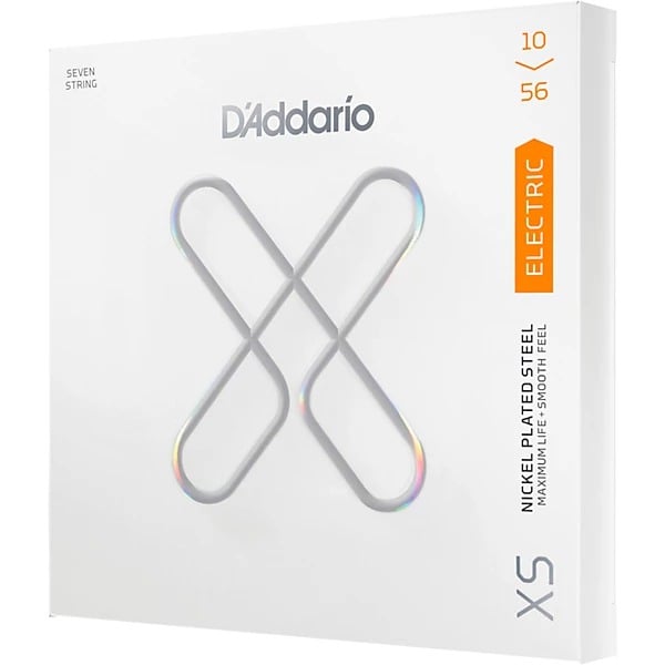 D'Addario XS Nickel Plated 7-String Coated Electric Guitar Strings - Regular Light
