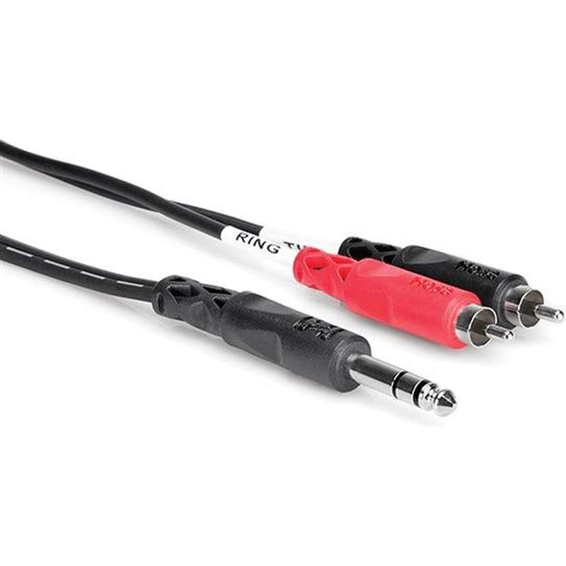 Hosa TRS203 1/4" (Male Stereo) - RCA Dual Cable 9.9'