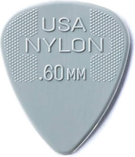 Dunlop Standard Nylon Pick 12-Pack (Light Grey .60)