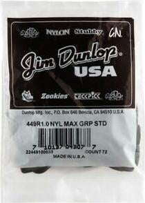 Dunlop 449P.60 Nylon Max Grip .60mm Picks (12 Pack) 2