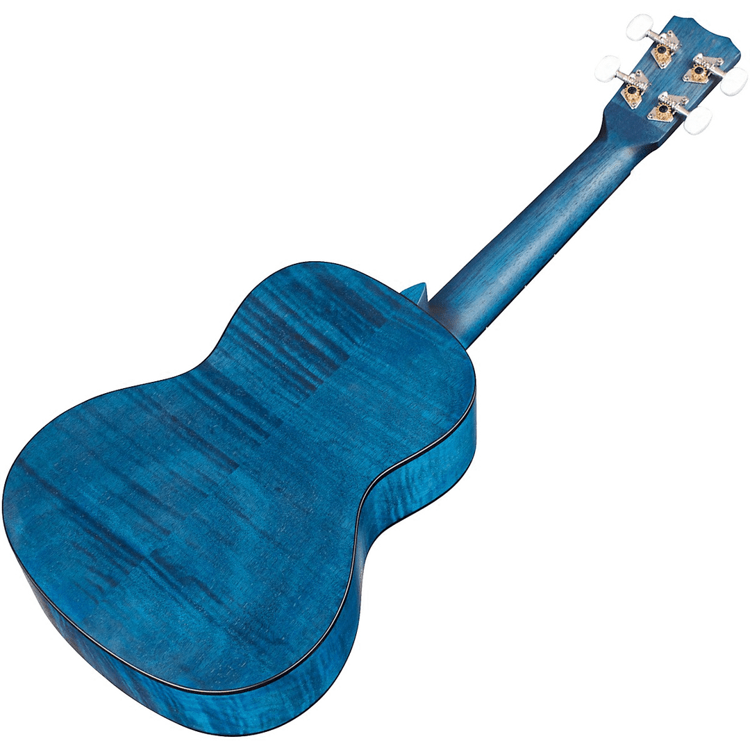 Cordoba 15-CFM Flame-Top Ukulele (Sapphire Blue)