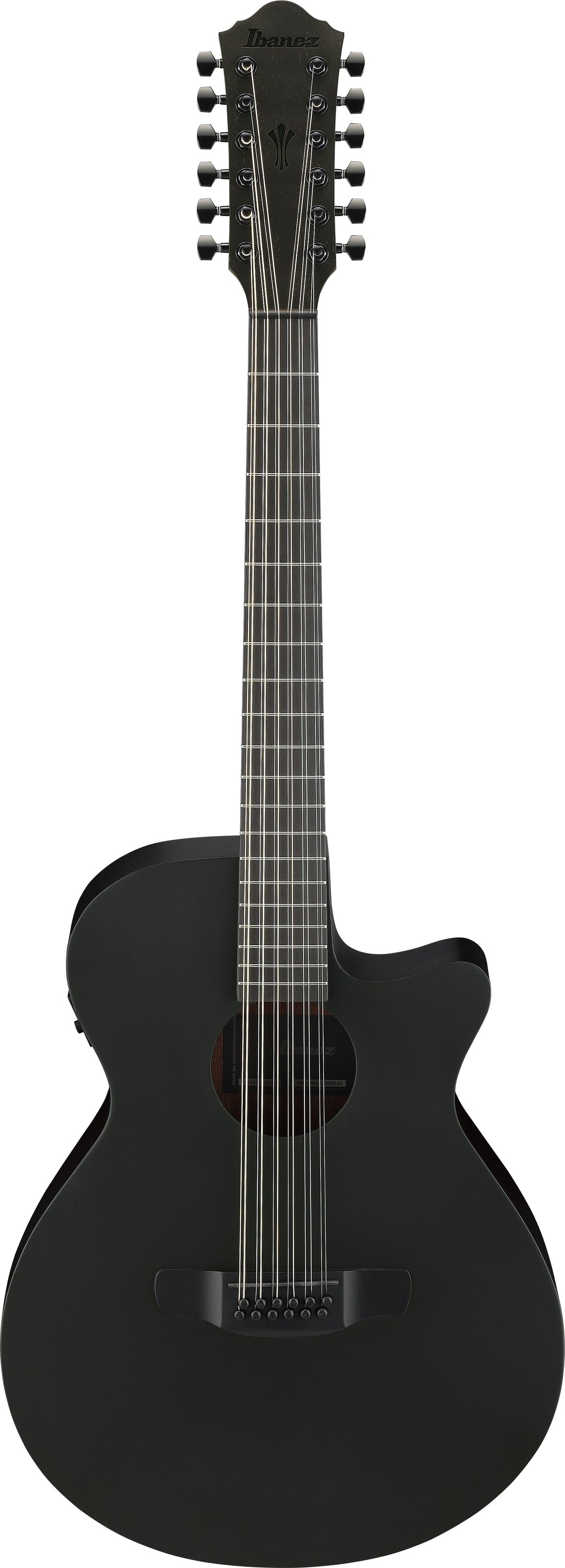 Ibanez AEG1221BOT 12-String Acoustic Electric Guitar - Black Out 8
