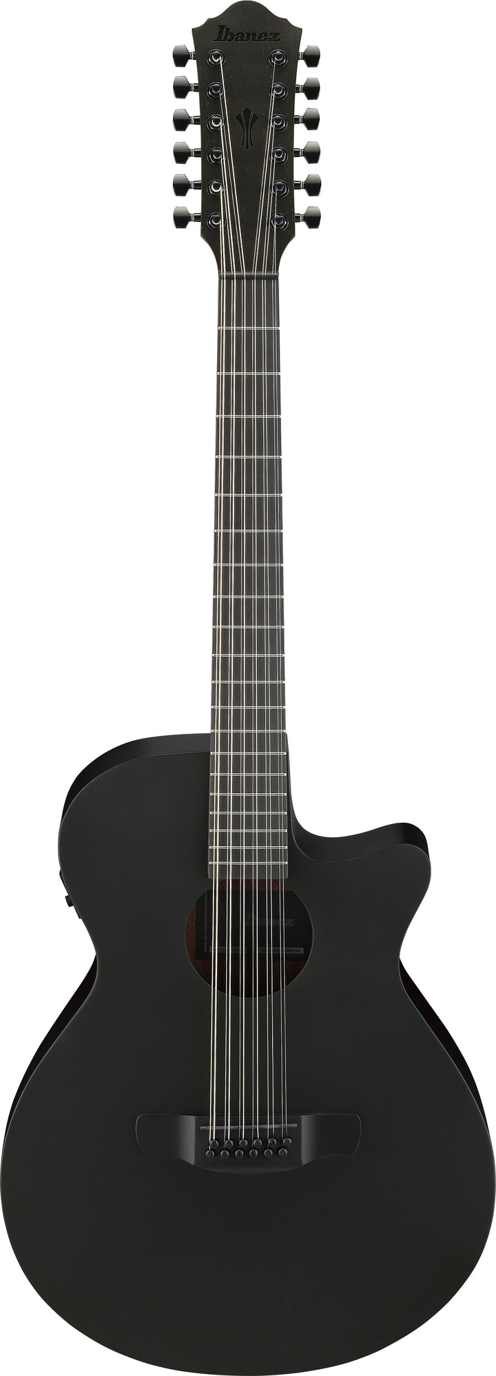 Ibanez AEG1221BOT 12-String Acoustic Electric Guitar - Black Out 8