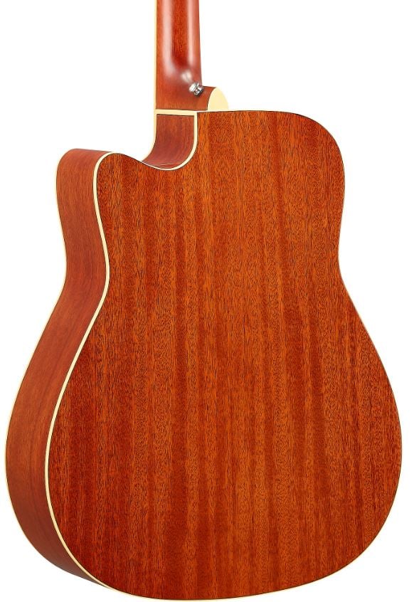 Yamaha FGC-TA TransAcoustic Dreadnought Acoustic-Electric Guitar - Vintage Tint 5