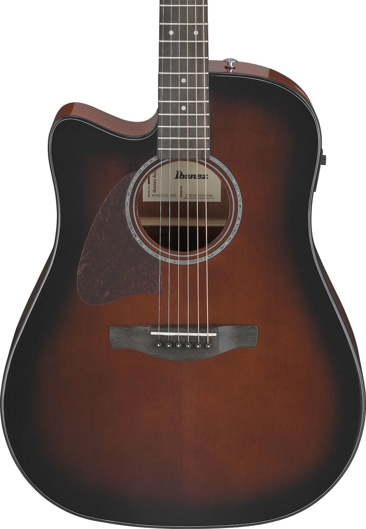 Ibanez AAD51LCEDVS Left-Hand Acoustic Electric Guitar - Dark Violin Sunburst High Gloss