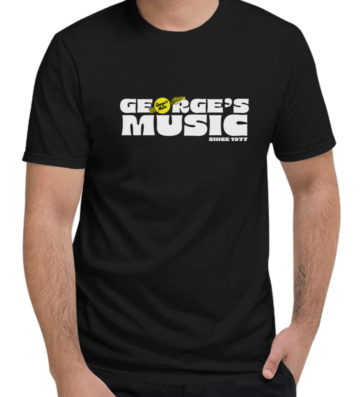 George's Music Retro Logo T-Shirt - Large