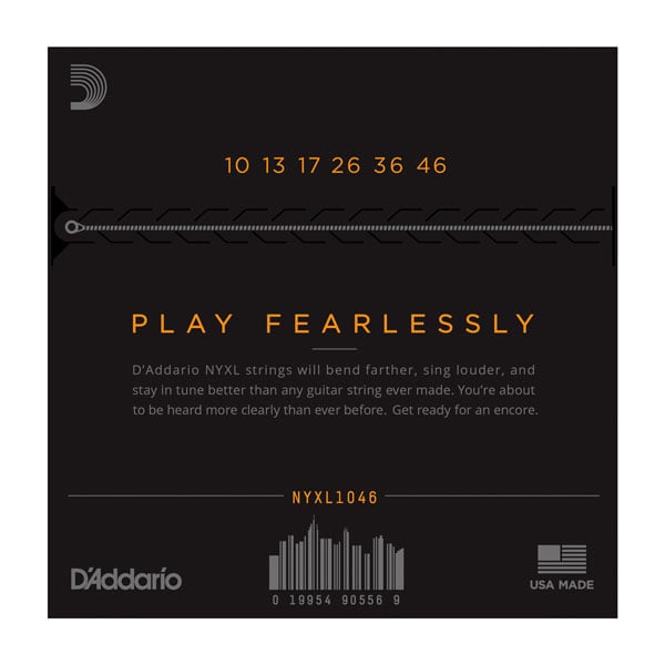 D'Addario NYXL Nickel Wound 10-46 Electric Guitar Strings - Light 2