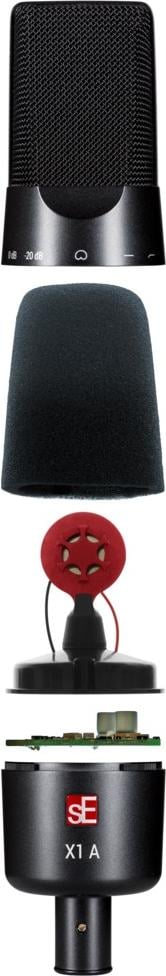 sE Electronics X1-A X1 Series Condenser Microphone - With Swivel Mic Clip 4