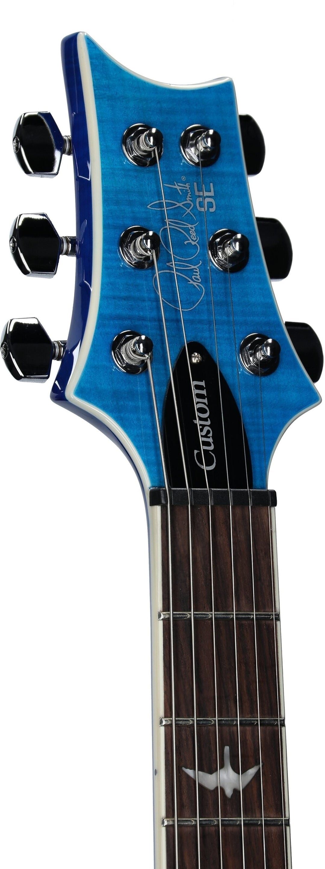 PRS SE Custom 24 Semi-Hollow Piezo Electric Guitar - Lake Blue 3
