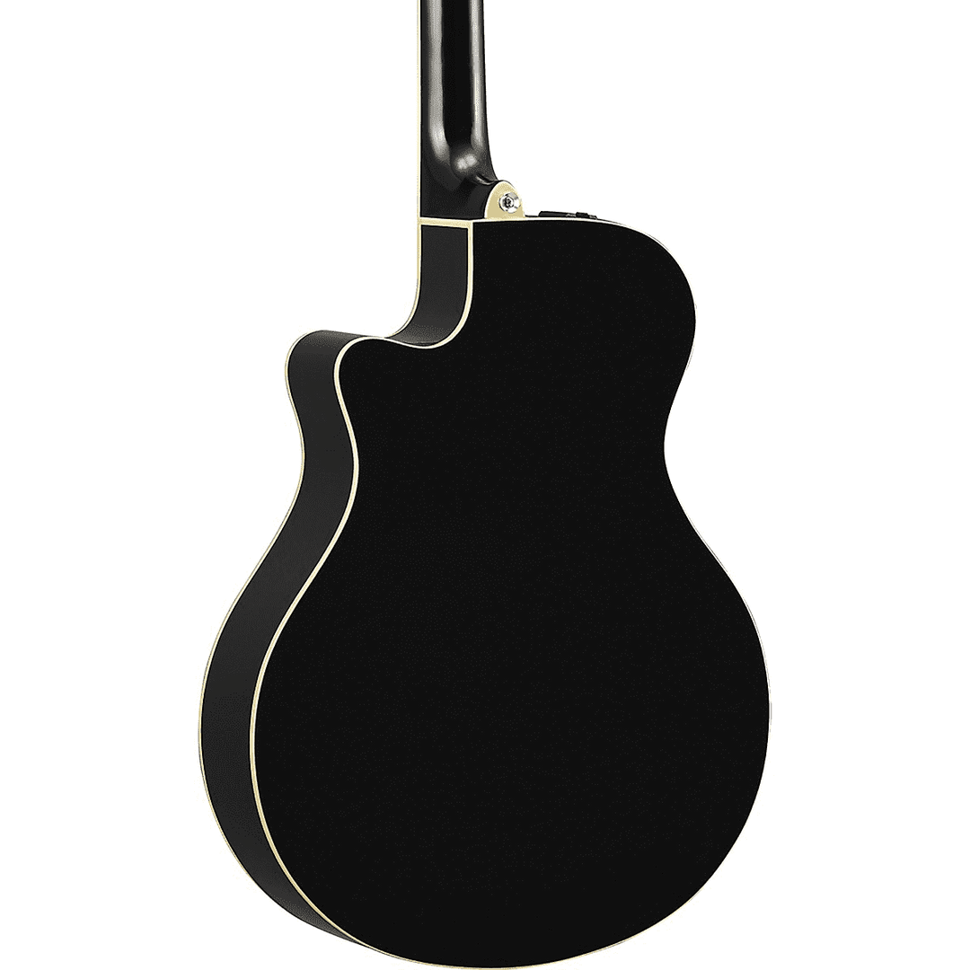 Yamaha APX600 Thinline Acoustic Electric Guitar - Black 2