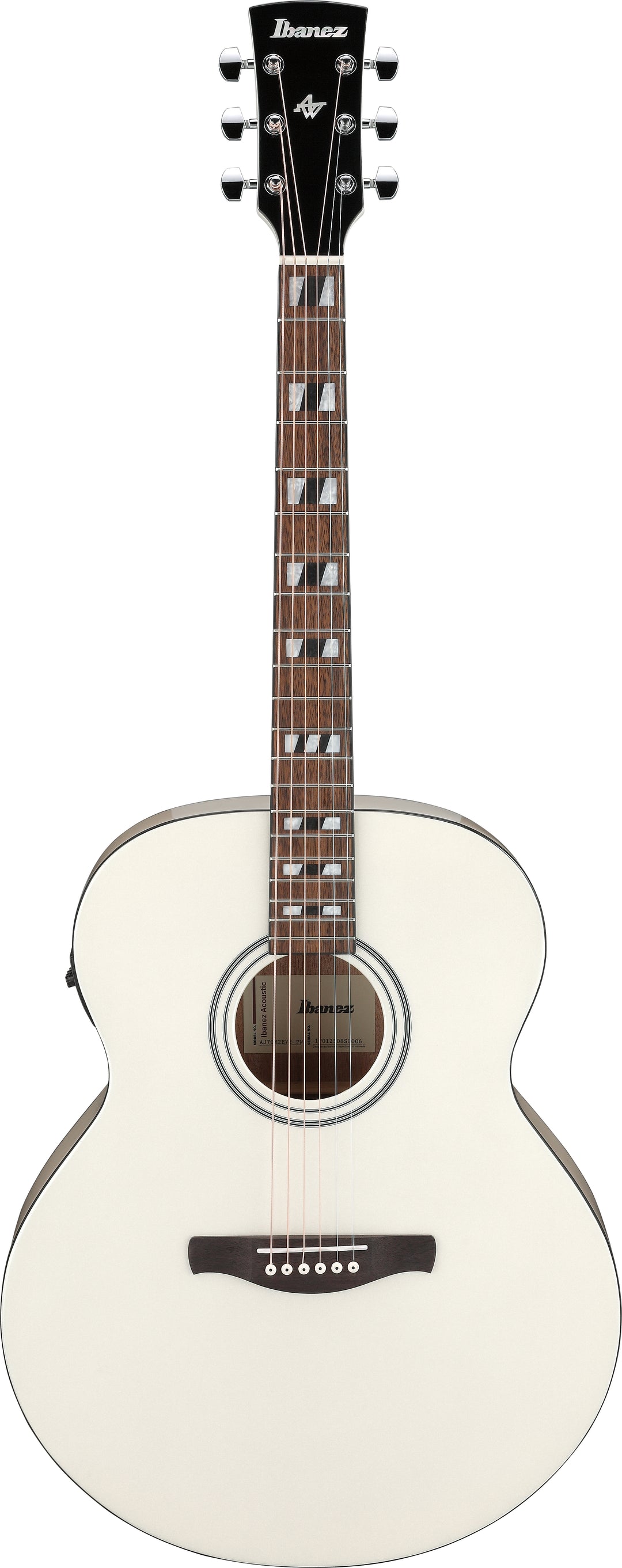 Ibanez AJ70M2EPW Acoustic Electric Guitar - Pearl White High Gloss