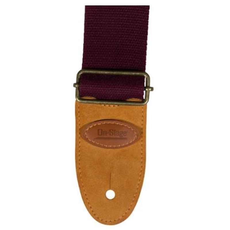 Onstage 2" Guitar Strap - (Burgundy)