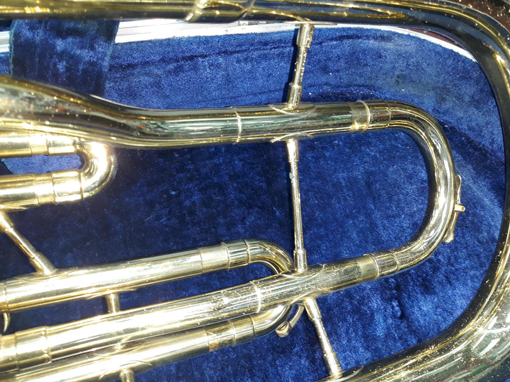 Used F.A. Reynolds 3-Valve Brass Baritone Horn - Brass Body With Nickel-Silver Trim 2