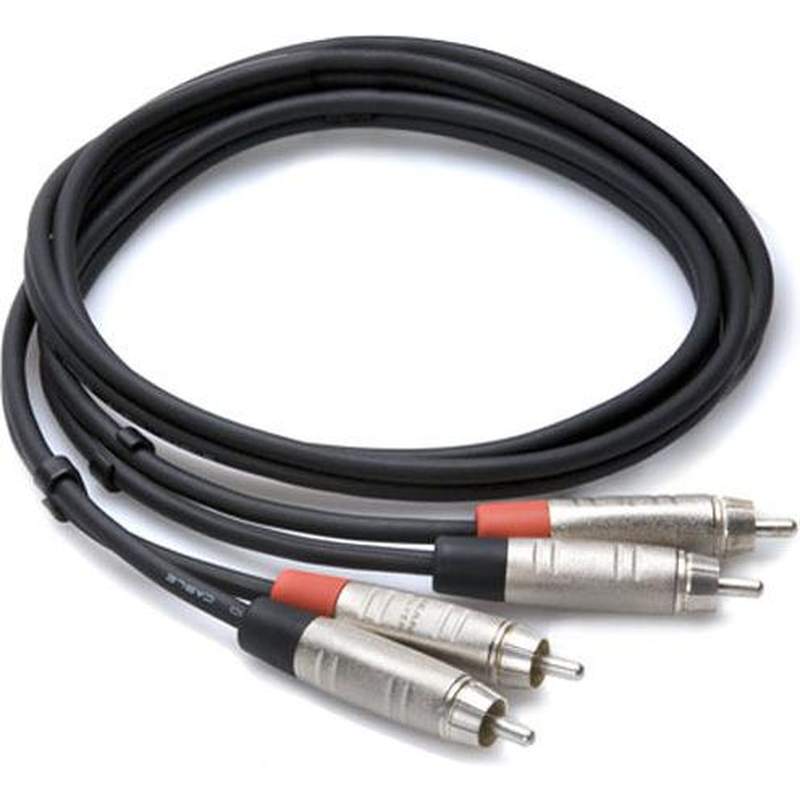 Hosa Pro HRR020X2 Stereo Dual REAN RCA to RCA Cable 20 ft