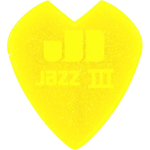 Dunlop Kirk Hammett Jazz III Picks Yellow Glitter - 6 Pack