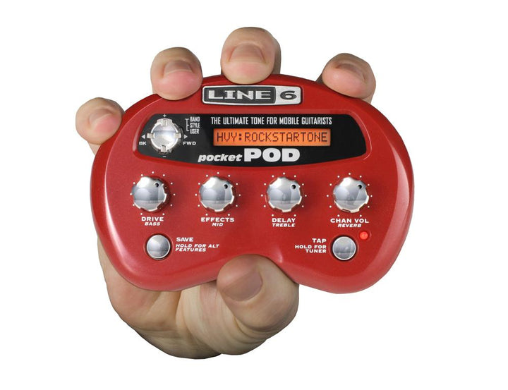 Line 6 Pocket Pod Battery Powered Headphone and Mini Amp Modeler for Guitarists