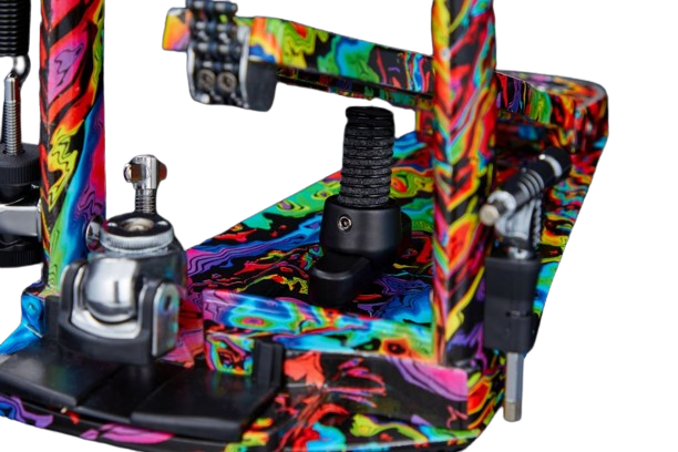 Tama 'Limited Edition' Iron Cobra Marble Power Bass Drum Pedal - Psychedelic Rainbow