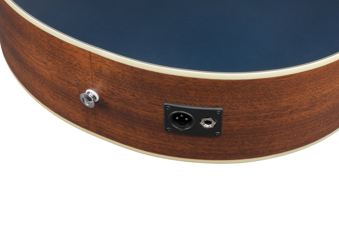 Ibanez AE100DBF Grand Auditorium Acoustic Electric Guitar - Dark Tide Blue Flat