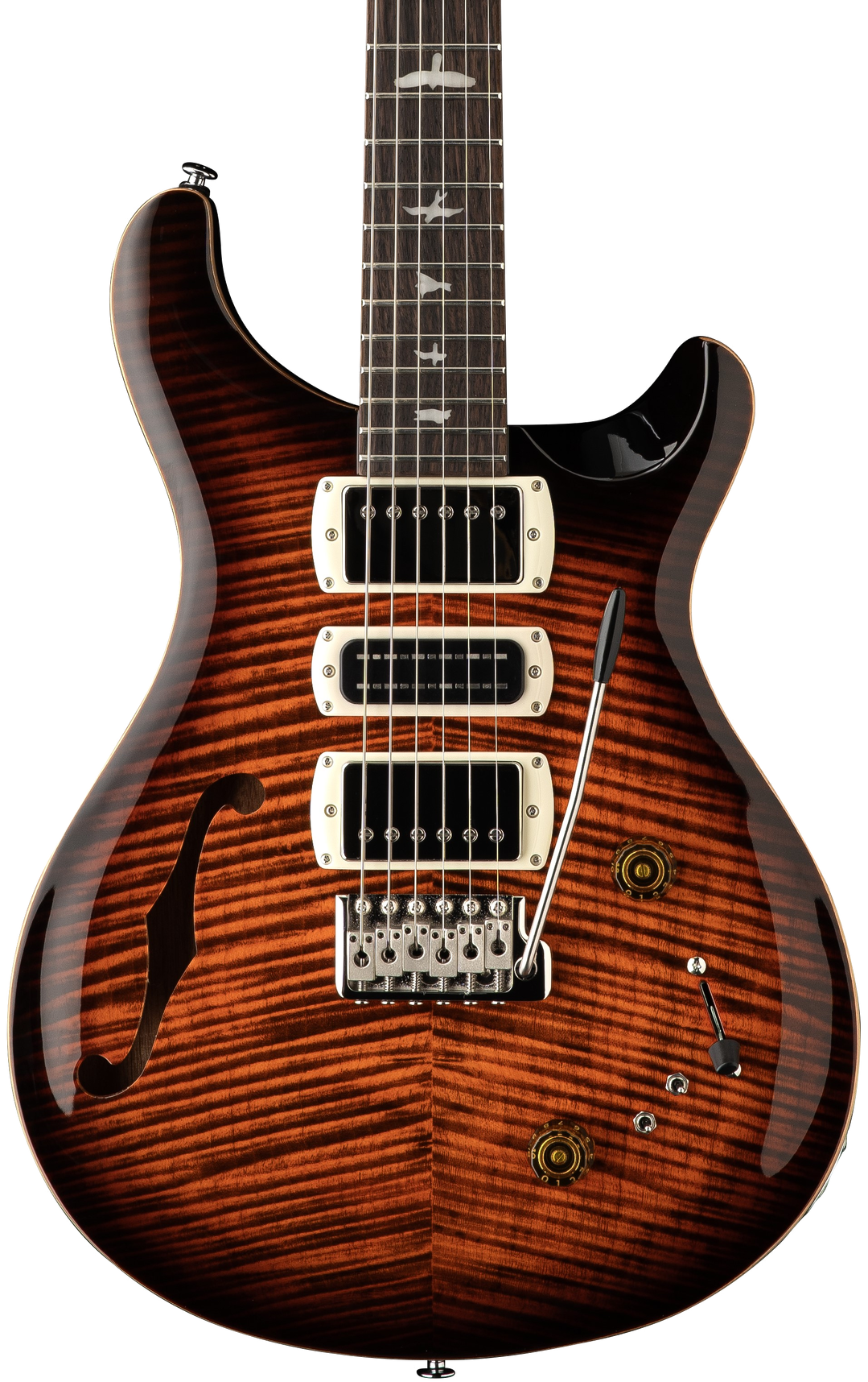 PRS SE Special Semi-Hollow Body Electric Guitar - Orange Tiger Smokeburst