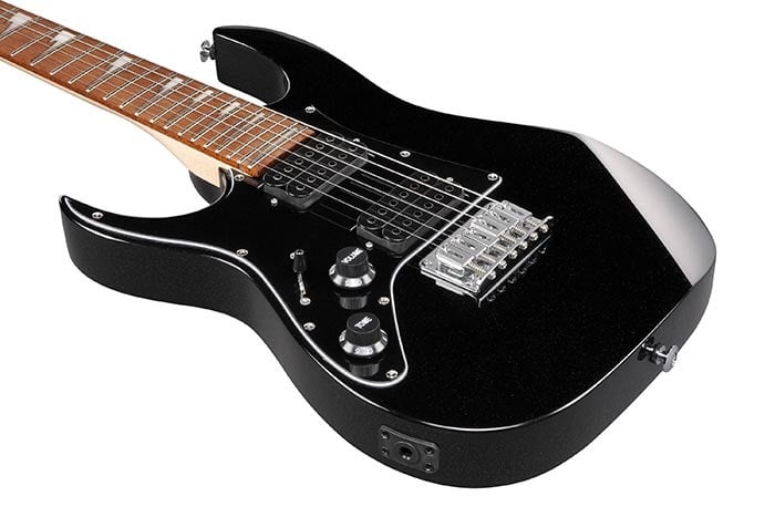 Ibanez Mikro Series 3/4 Size Electric Guitar - Black Night (Left Handed) 5