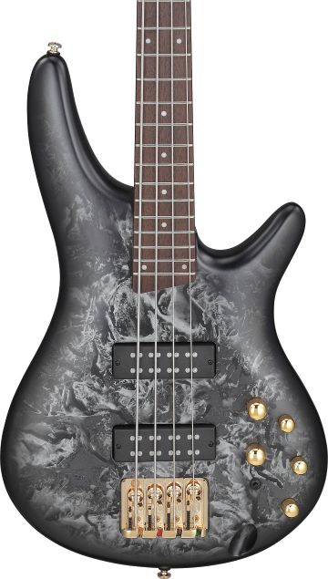 Ibanez SR300EDXBZM Standard Bass Guitar - Black Ice Frozen Matte