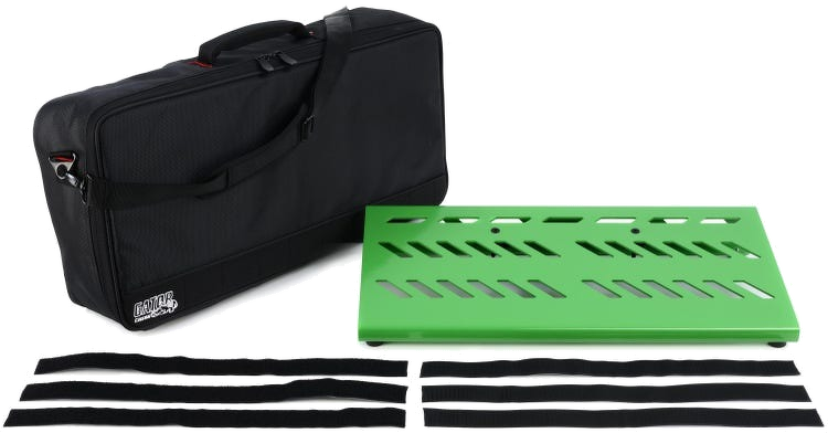 Gator Large Aluminum Pedalboard With Carry Bag - Screamer Green 3