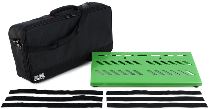 Gator Large Aluminum Pedalboard With Carry Bag - Screamer Green 3