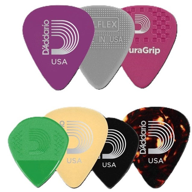 D'Addario 7-Pack Assorted Guitar Picks - Heavy