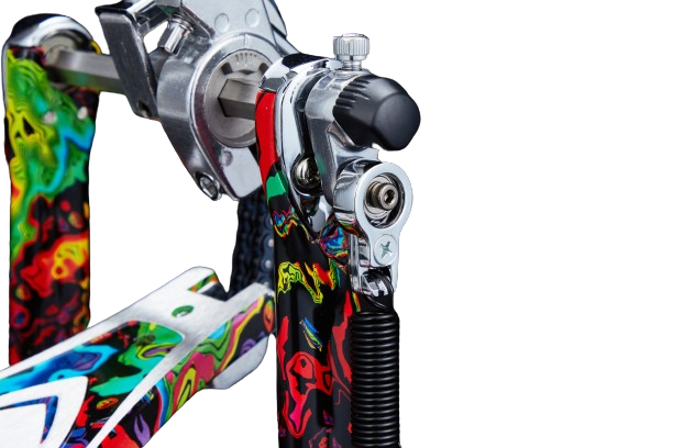 Tama 'Limited Edition' Iron Cobra Marble Power Bass Drum Pedal - Psychedelic Rainbow