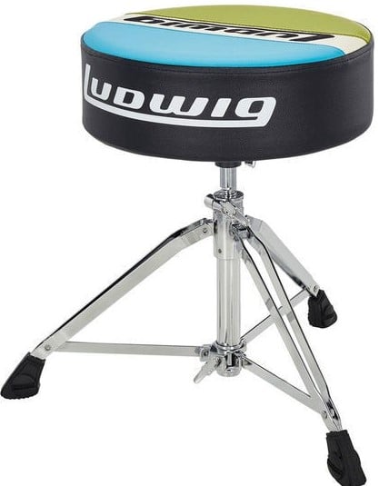 Ludwig Atlas Classic Drum Throne - Olive/Blue