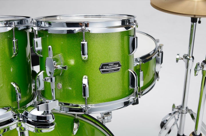 TAMA ST52H5CLGS STAGESTAR 5-piece Complete Drum Kit Lime Green Sparkle 2