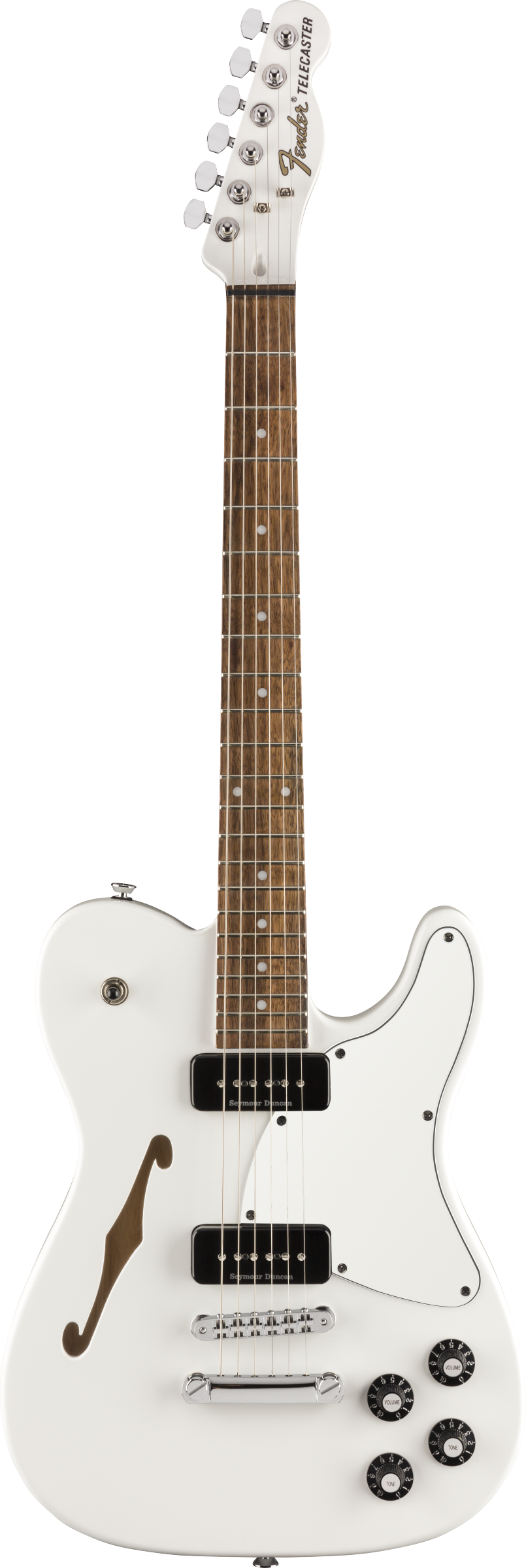 Fender Jim Adkins JA-90 Telecaster Thinline (Laurel/White) 4