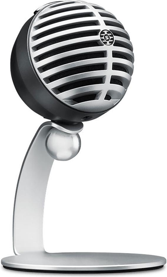 Shure MV5 iOS/USB Digital Condenser Microphone - Silver/Black 3