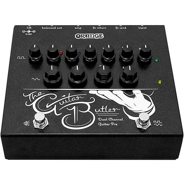 Orange Guitar Butler Dual Channel Guitar Preamp Effects Pedal - Black 6