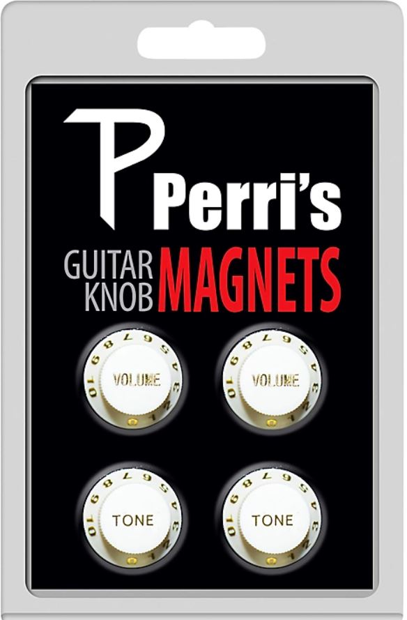 Perri GNM-02 Guitar Knob Magnet White [pack of 4]
