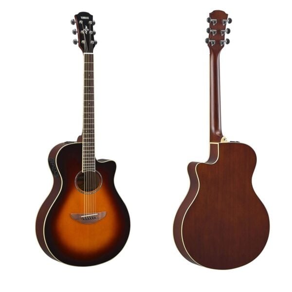 Yamaha APX600OVS Thinline Acoustic Electric Guitar - Old Violin Sunburst 4