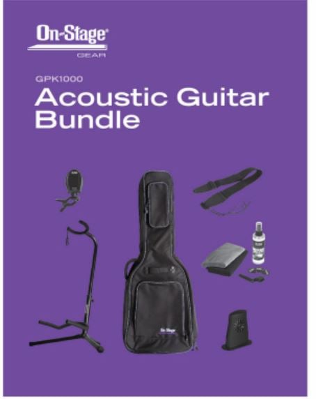 Onstage GPK1000 Acoustic Guitar Bundle 8