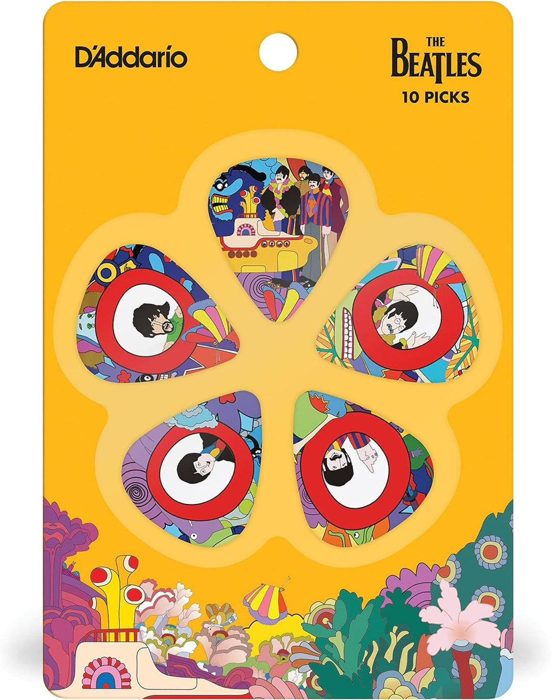 D'Addario Yellow Submarine 50th Anniversary Guitar Picks - Light (10 Pack)