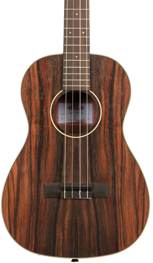 Kala KA-EBY-B Baritone Ukulele - Striped Ebony