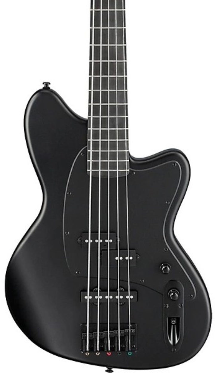 Ibanez Talman 5-String Electric Bass Guitar - Black Flat