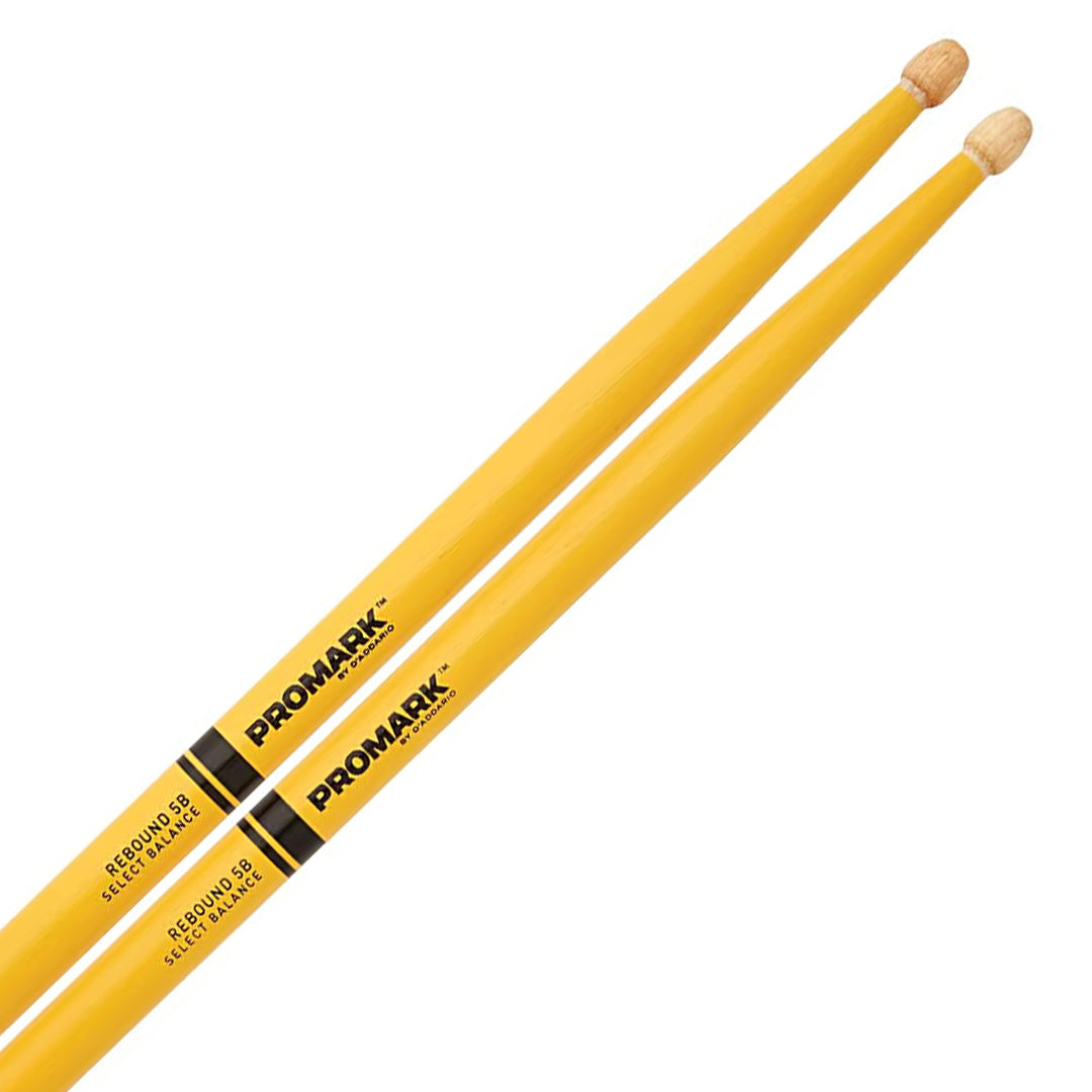 Promark 5AW Hickory Wood Yellow Drumsticks