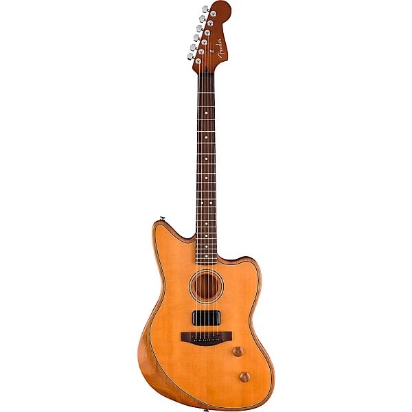 Fender Acoustasonic Standard Jazzmaster Acoustic Electric Guitar - Aged Natural 5