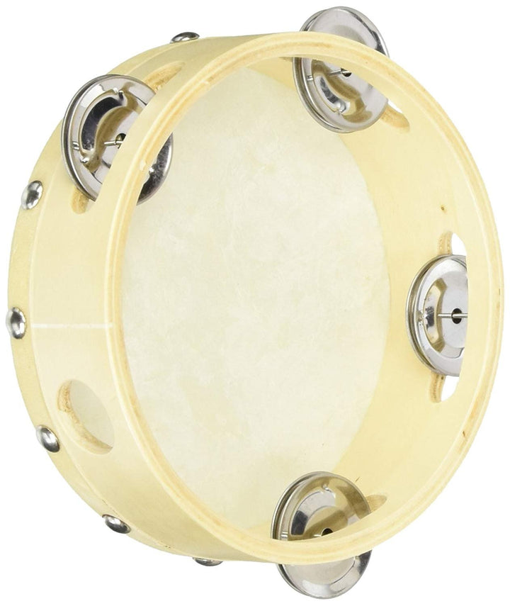 Tambourine - 6\" Single Row With Natural Head 2